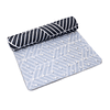 Set para baño Nautica Home Cortina+Alfombra+cesta diseño azul