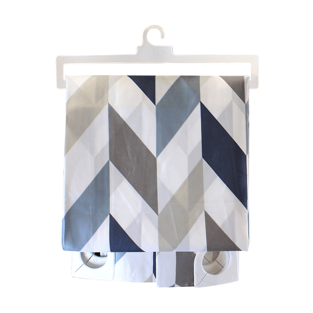 Set para baño Nautica Home Cortina+Alfombra+cesta diseño multicolor