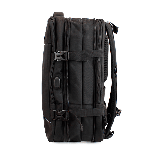Mochila ejecutiva de viaje con portanotebook y USB ConectaGo black