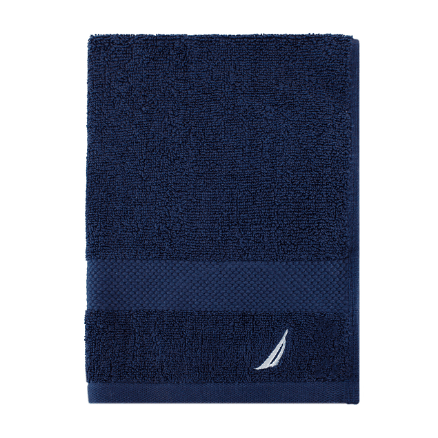 Set 2 Toallas Nautica HEAVEN Cara+mano 100% algodón alta calidad azul celeste