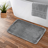 Pack 2 Alfombras de Baño Nautica Home 40x60cm Flannel antideslizante gris
