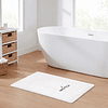 Alfombra de Baño GOZO Nautica Home algodón absorbente 50x80cm blanco
