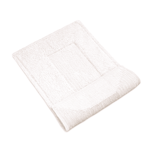 Pack 2 Alfombras de Baño algodón absorbente GOZO Nautica 50x80cm blanco