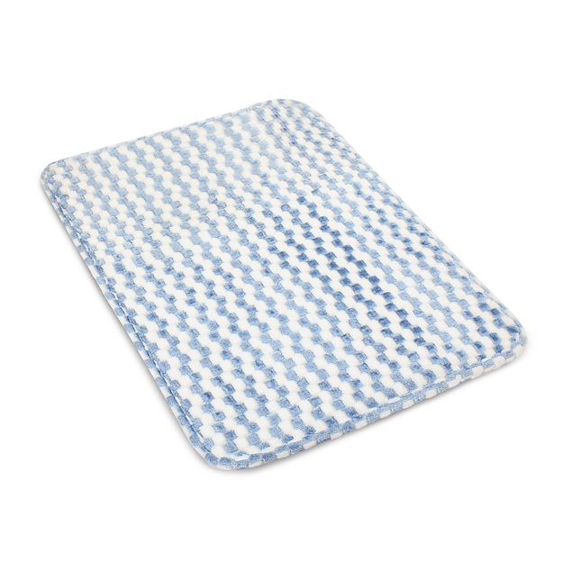 Pack 2 Alfombras de Baño Nautica Home Memory Foam 40x60 cm Cuadros Azul