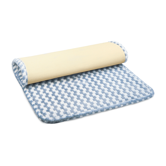 Pack 2 Alfombras de Baño Nautica Home Memory Foam 40x60 cm Cuadros Azul
