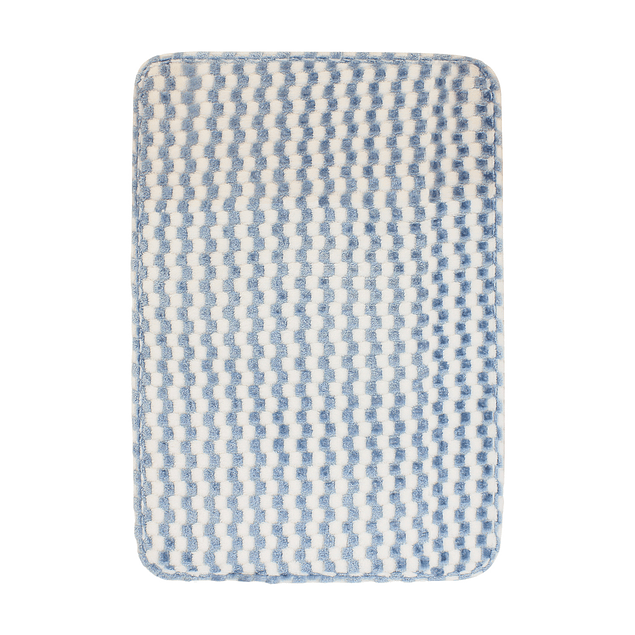 Pack 2 Alfombras de Baño Nautica Home Memory Foam 40x60 cm Cuadros Azul