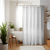 Cortina de baño Nautica Home 180x180cm diseño 3D olas
