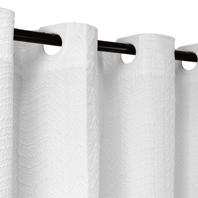 Cortina de baño Nautica Home 180x180cm diseño 3D olas