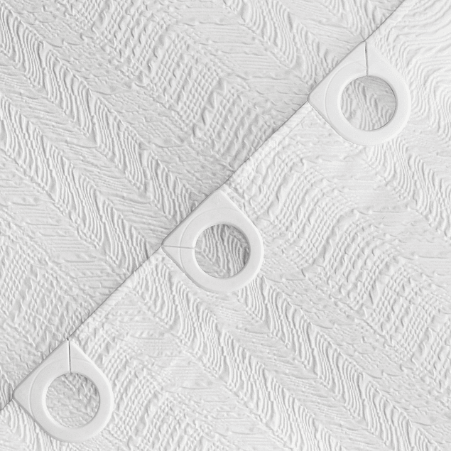 Cortina de baño Nautica Home 180x180cm diseño 3D olas