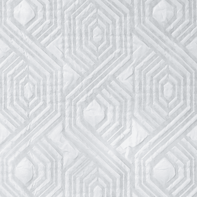 Cortina de baño Nautica Home 180x180cm diseño 3D hexágonos