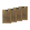 Pack 4 Individuales de mesa Nautica Home 45x30cm dorado
