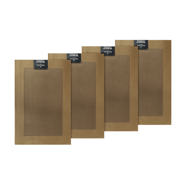 Pack 4 Individuales de mesa Nautica Home 45x30cm dorado