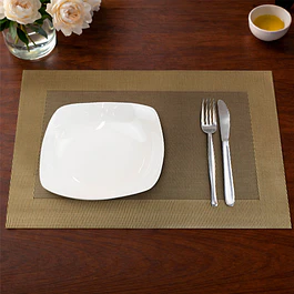 Pack 6 Individuales de mesa Nautica Home 45x30cm dorado
