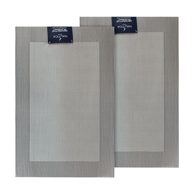 Pack 2 Individuales de mesa Nautica Home 45x30cm plateado