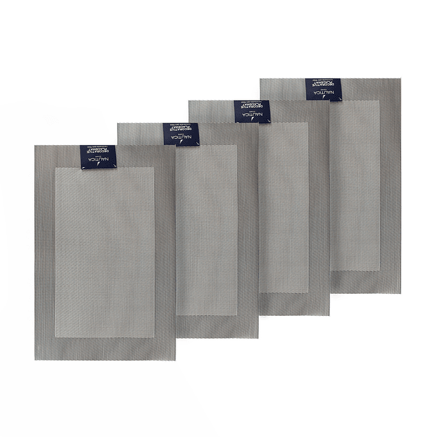 Pack 4 Individuales de mesa Nautica Home 45x30cm plateado
