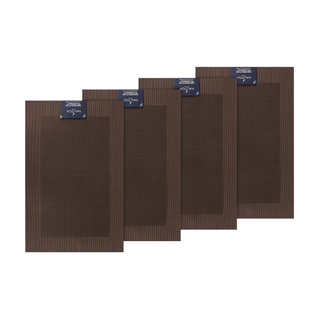 Pack 4 Individuales de mesa Nautica Home 45x30cm café