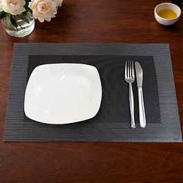 Pack 6 Individuales de mesa Nautica Home 45x30cm negro