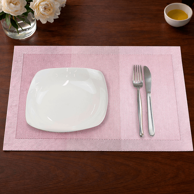 Individual de mesa Nautica Home 45x30cm degrade rosa