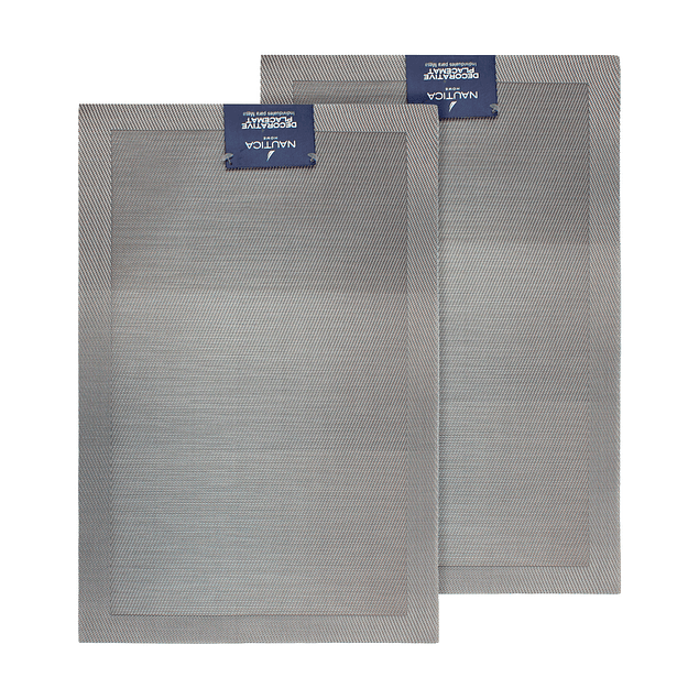 Pack 2 Individuales de mesa Nautica Home 45x30cm degrade gris