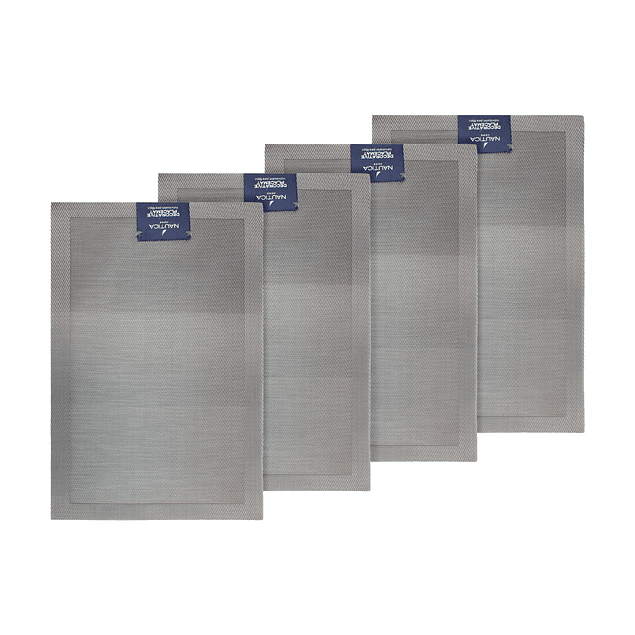 Pack 4 Individuales de mesa Nautica Home 45x30cm degrade gris