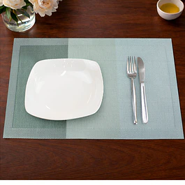 Pack 6 Individuales de mesa Nautica Home 45x30cm degrade verde