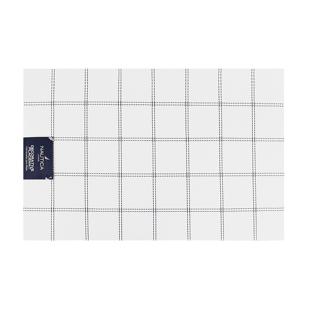 Pack 2 Individuales de mesa Nautica Home 45x30cm blanco a cuadros