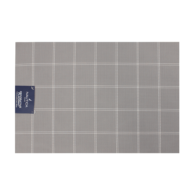Pack 2 Individuales de mesa Nautica Home 45x30cm gris a cuadros