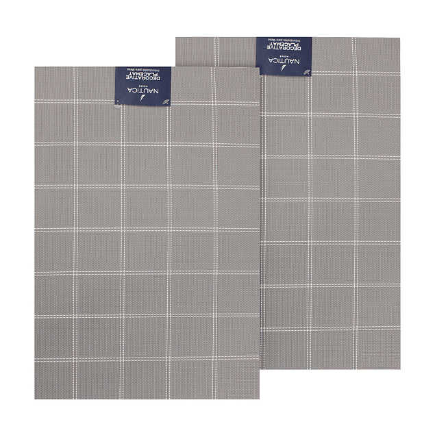 Pack 2 Individuales de mesa Nautica Home 45x30cm gris a cuadros
