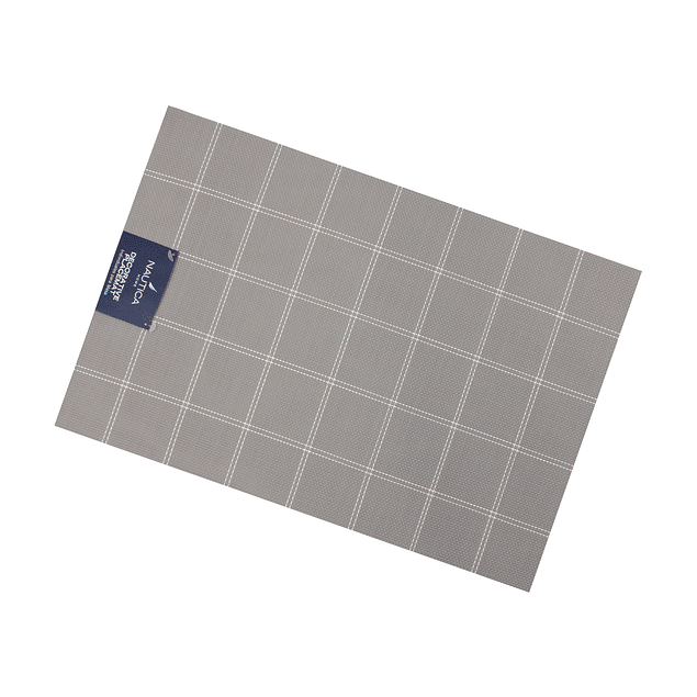 Pack 6 Individuales de mesa Nautica Home 45x30cm gris a cuadros