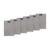 Pack 6 Individuales de mesa Nautica Home 45x30cm gris a cuadros