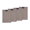 Pack 4 Individuales de mesa Nautica Home 45x30cm café a cuadros