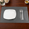 Individual de mesa Nautica Home 45x30cm reversible hojas gris