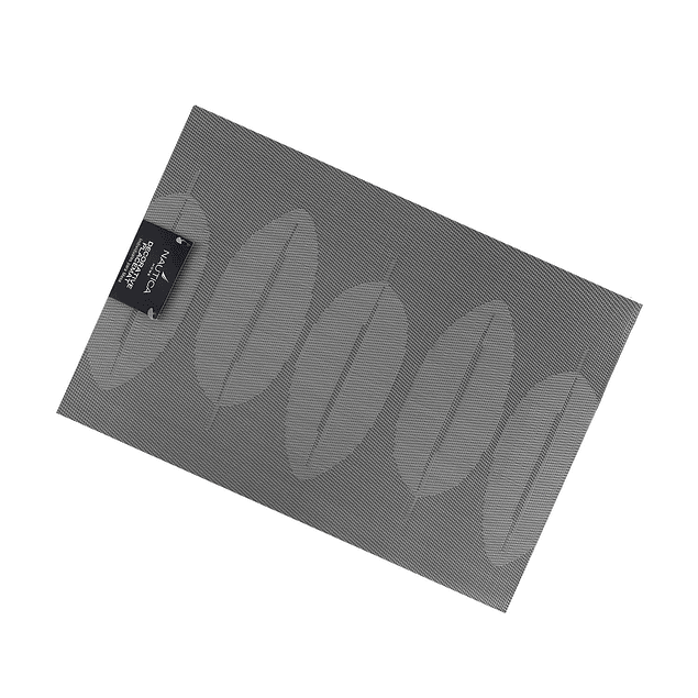 Individual de mesa Nautica Home 45x30cm reversible hojas gris