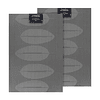 Pack 2 Individuales Nautica Home 45x30cm reversible hojas gris