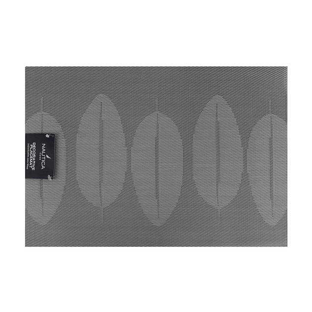 Pack 6 Individuales Nautica Home 45x30cm reversible hojas gris