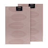 Pack 2 Individuales Nautica Home 45x30cm reversible hojas rosa