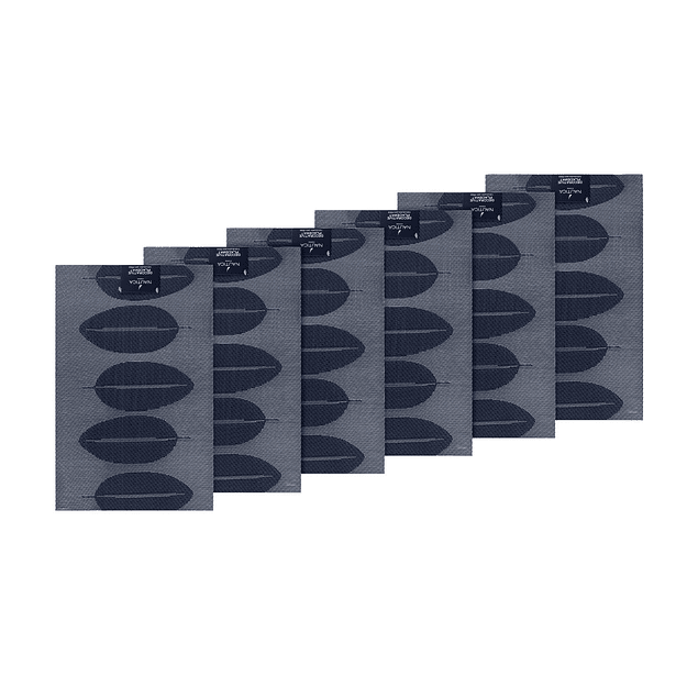 Pack 6 Individuales Nautica Home 45x30cm reversible hojas azul