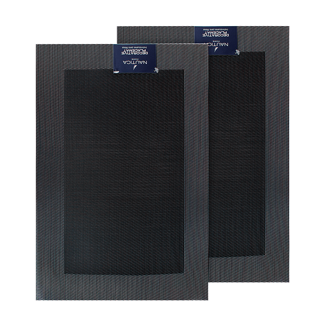 Pack 2 Individuales de mesa Nautica Home 45x30cm negro