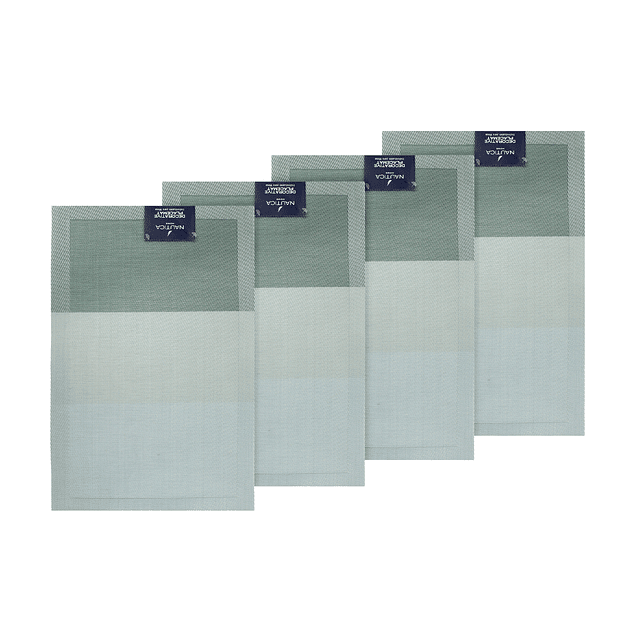 Pack 4 Individuales de mesa Nautica Home 45x30cm degrade verde