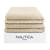 Pack 2 Mantas de Cama Nautica Home Jacquard Franela suave 127x178 cm