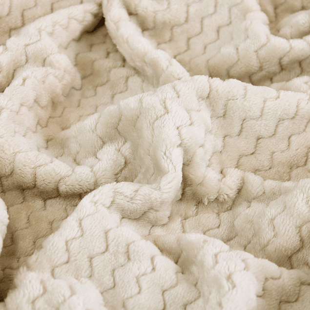 Pack 2 Mantas de Cama Nautica Home Jacquard Franela suave 127x178 cm