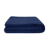 Manta de cama Nautica Home Jacquard Franela ultrasuave 127x178cm azul