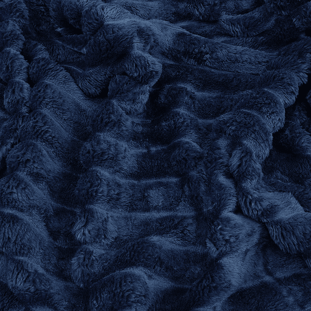 Pack 2 Mantas de cama Nautica Home Jacquard Franela ultrasuave 127x178cm azul