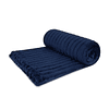 Pack 2 Mantas de cama Nautica Home Jacquard Franela ultrasuave 127x178cm azul