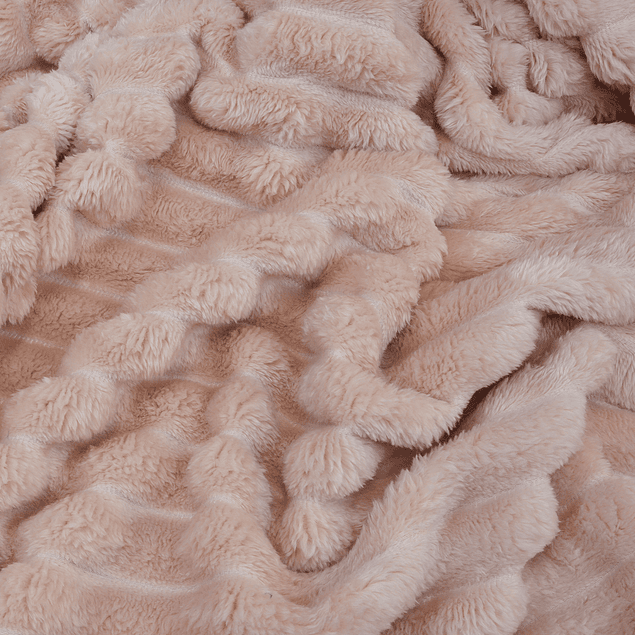 Manta de cama Nautica Home Jacquard Franela ultrasuave 127x178cm rosa