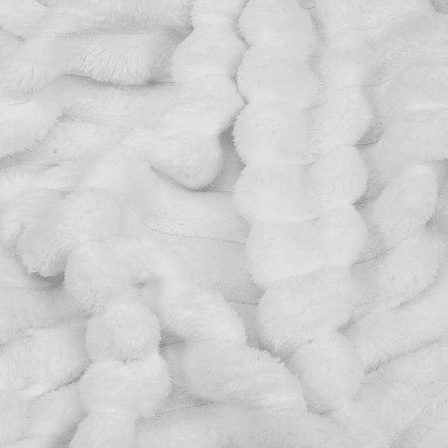 Manta de cama Nautica Home Jacquard Franela ultrasuave 127x178cm blanca