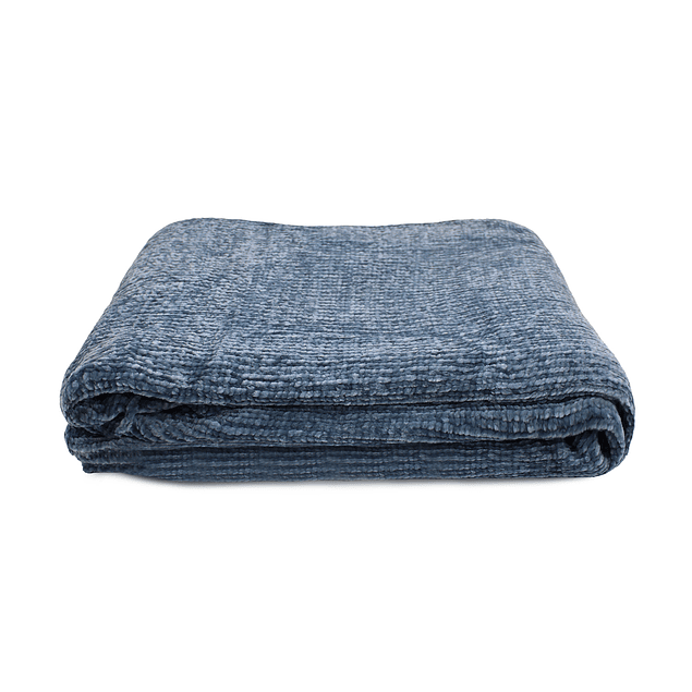 Manta de Cama Nautica Home Shiny suavidad de lujo 127x152cm azul