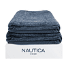 Pack 2 Mantas de Cama Nautica Home Shiny suavidad de lujo 127x152cm azul