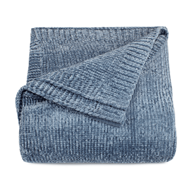 Pack 2 Mantas de Cama Nautica Home Shiny suavidad de lujo 127x152cm azul