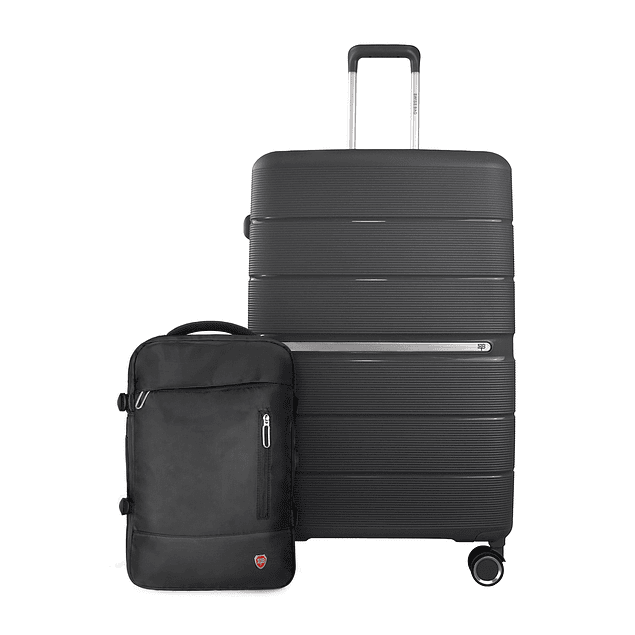 Pack Maleta L grande 23kg + Mochila Viral de viaje con usb Swiss  Bag